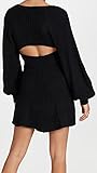 Free People Emmaline Mini Sweater Dress Black MD (Women's 8-10)