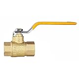 (Pack of 10) EFIELD 3/4-Inch 600 WOG FNPT Heavy Duty Full Port Brass Ball Valve FIP Threaded Yellow Handle