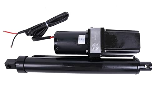 JEENDA DC 12V 12" Hydraulic Motor Heavy Duty Electric Linear Actuator 1700Lbs-2300lbs Compatible with Dump Trailers, Lift Tables, Solar Tracking System, Wheelchair Lift,Tractors,Cleaning Vehicle