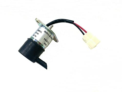 Arko 16271-60012 16271-60010 Fuel Shut Off Solenoid Replacement for Kubota D1105 D1005 V1505 BX2200D BX23D BX2660D BX2670 BX2680 ZD28 ZD28F F2400