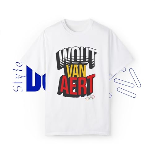Style Donut Custom Wout Van Aert Supporter Belgium Cyclist T-Shirt Tee Cycling Shirt Green Jersey Sprinter Tour Bike Racing