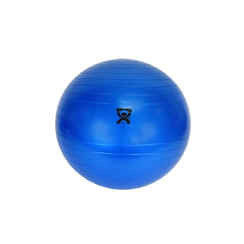 CanDo Inflatable Exercise Ball - Blue 11.8", Durable Extra Thick Non-Slip Stability Ball for Core Workouts, Yoga, Pilates, Active Seating, Physical Therapy, Pregnancy, Home Gym, Flexibility