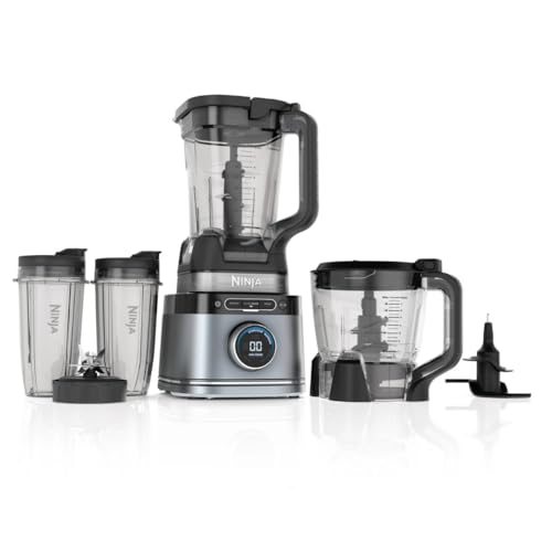 Ninja Detect Kitchen System Power Blender & Processor – 1700W, BlendSense Technology, 72oz Pitcher, 64oz Food Processor Bowl, Total Crushing Blades, TB400