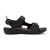 DREAM PAIRS Men's Sandals Hiking Water Beach Sport Outdoor Athletic Arch Support Summer Sandals,Size 9,Black,SDSA228M