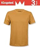 Kingsted Men's T-Shirts - Royally Comfortable - Super Soft Cotton Blend - Short Sleeve Tagless Crewneck - Plain Colored Classic Tees (3 Pack, Royal, Large)