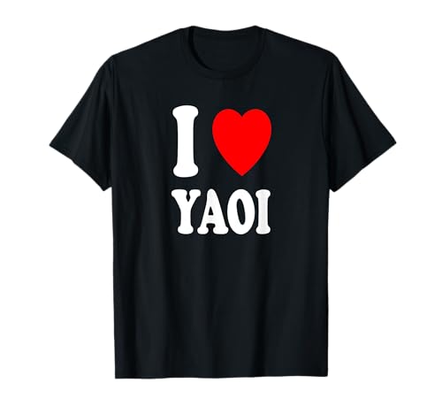 I Heart (Love) Yaoi Manga Japanese Artwork Art Illustration T-Shirt
