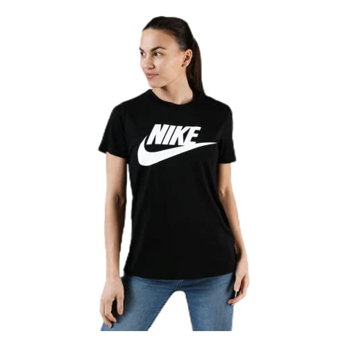 Women's Nike Sportswear Essential T-Shirt Black/White X-Large