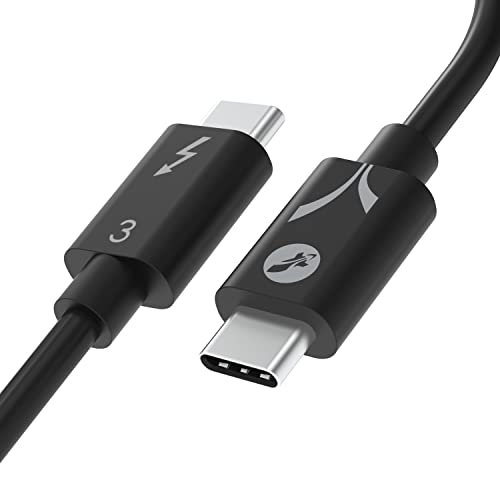 SABRENT Thunderbolt 3 USB-C Cable [Certified] 7.8" (20cm) | 40 Gbps | 100W Charging | E Mark Chip | for MacBook, Laptops, Docks [CB-T320]