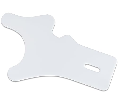 Rehabilitation Advantage Commode Transfer Board – Durable Plastic, 1/2" Thick x 28" x 17", High-Density Surface, Rounded Edges, Easy to Clean, Made in USA