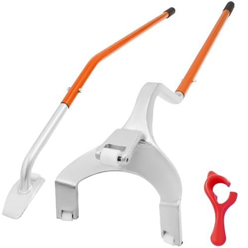 Vevor Mophorn Tire Mount Demount Tool 22.5" to 24.5" Tire Changer Steel Bead Breaker Extra Bead Keeper Tubeless Truck Manual Tire Changing Tools for Car Repairing(Red)