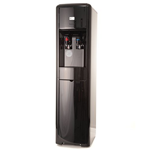 Everest Bottleless Water Cooler Dispenser, High Capacity, with Water Filter and Installation Kit, Stainless Steel and Black