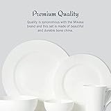 Mikasa Delray 40-Piece White Dinnerware Set, Service for 8, Dining Set