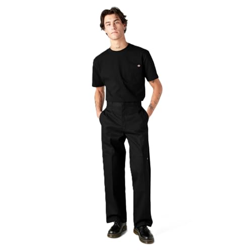 Dickies Loose Fit Double Knee Work Pants. Black, 38 32