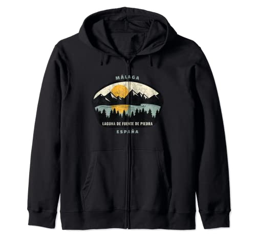 Laguna de Fuente de Piedra, Málaga, España Vacation Souvenir Zip Hoodie