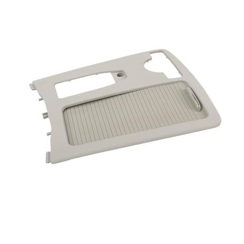 PAJFQC Car Center Console Roller Blind Cover Water Cup Holder Cover Compatible with W204 W212 2046800107 A20468047089051 C200 E260(Gray)