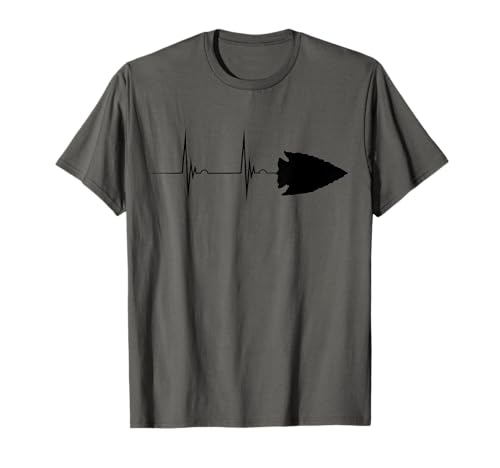 Arrowhead Hunting Heartbeat EKG Pulse Artifacts Hunting T-Shirt