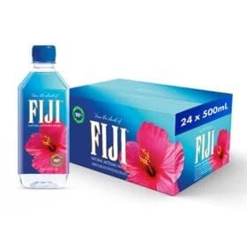 FIJI's Natural Artesian Bottled Water 500mL / 16.9 Fl Ounce (Pack of 24) - 100% Natural Electrolytes