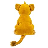 Disney Store Official Simba Medium Soft Toy for Kids, Cuddly Character with Fuzzy Texture and Embroidered Details, Furry Mane and Tail Tuft, Disney Plushy Suitable for All Ages.