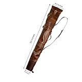 Hulara Cowhide Leather Rifle Sling 48-50 Inch Gun Cases for Rifles Slip Bag Shotgun Case With Shoulder Strap Soft Gun Cases for Rifles Hunting Bag