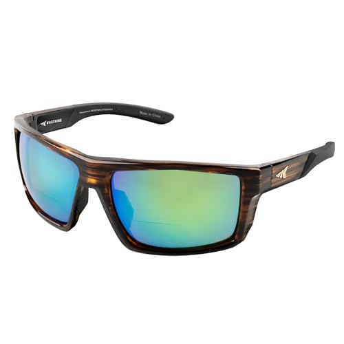 KastKing Waccamaw Bifocal Polarized Sunglasses, Bifocal x2.5 Magnifications, Polycarbonate Lenses, Full Wrap Frame Design, Sports Reader Sunglasses for Men & Women, UV400 Protection
