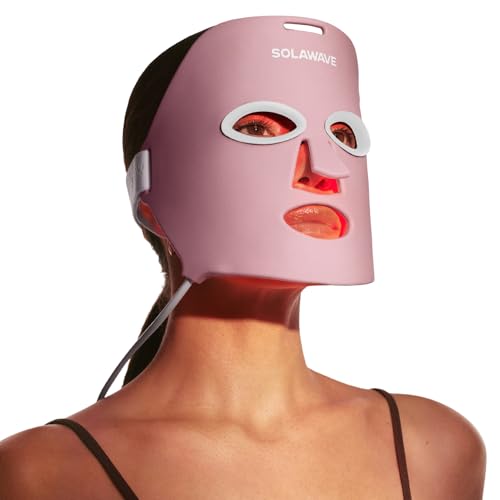 SolaWave Wrinkle Retreat Light Therapy Face Mask | FDA Cleared Red and Infrared Light Mask to Rejuvenate & Firm Skin | 10 Minute Anti-Aging Treatment