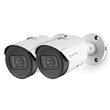 Amcrest 2-Pack UltraHD 5MP Outdoor POE Camera 2592 x 1944p Bullet IP Security Camera, Outdoor IP67 Waterproof, 103° FOV, 2.8mm Lens, 98.4ft Night Vision, 5-Megapixel, IP5M-B1186EW-28MM (White)