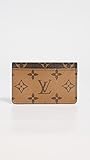 Louis Vuitton Women's Pre-Loved Card Holder, Reverse Monog, Brown, One Size