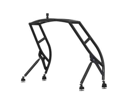 Monster Tower MT7 Wakeboard Tower - OEM Design, High Tow Point, No-Drill Assembly, Dual Header, Adjustable Legs, Top/Side Mount, Aluminum (Black Powder Coat)