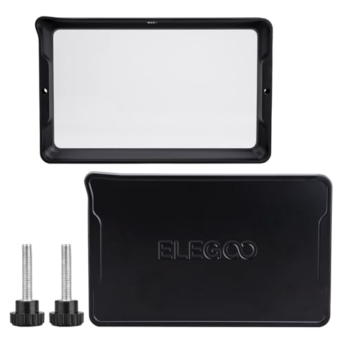 ELEGOO Metal Resin Tank, PFA Release Liner Pre-Installed, with 3 Allen Wrench, Resin Vat for ELEGOO Jupiter SE LCD 3D Printer, 372.8 * 234.3 * 35mm