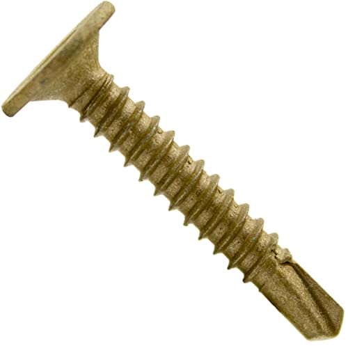 SELF DRILLING WAFER HEAD SCREW (#10-16 X 1-1/4" 1 POUND ~ 139 Screws)