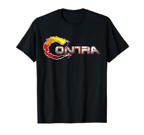 Contra Logo Retro Gamer Nostalgia Classic 8-Bit Revival T-Shirt