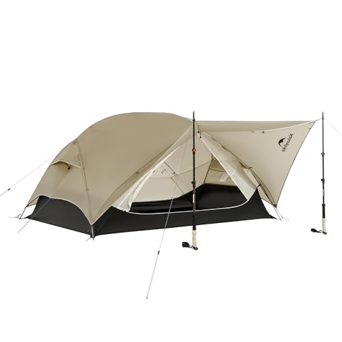 Naturehike Mongar UL 1/2Person Backpacking Tent,15D Nylon Waterproof Ultralight 1-2 Person Tent with Footprint