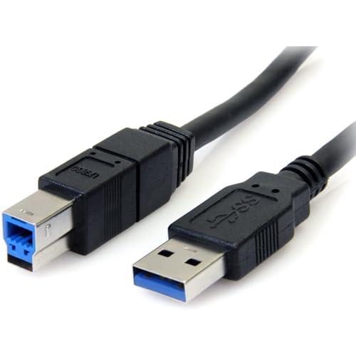 StarTech.com 10 ft Black SuperSpeed USB 3.0 Cable A to B - M/M- for P/N: PCIUSB3S4 - PEXUSB3S23 - PEXUSB3S24 - PEXUSB3S25 - PEXUSB3S44V - PEXUSB3S4V (USB3SAB10BK)