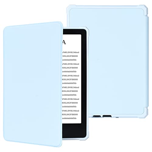 COO Case for 6.8” Kindle Paperwhite Premium Lightweight PU Leather Book Cover with Auto Wake/Sleep for Kindle Paperwhite 11th Generation 6.8" 2021 Released (Light Blue)