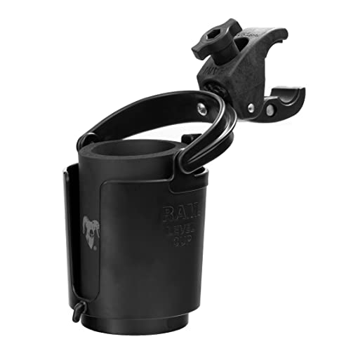 RAM Mounts (RAM-B-132-400U) RAM MOUNTS Level Cup 16oz Drink Holder with RAM Tough-Claw Mount RAM-B-132-400U for Motorcycle, ATV/UTV, Bike