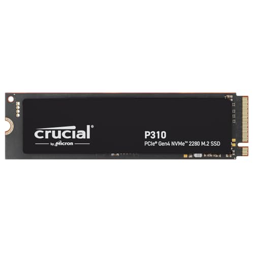 Crucial P310 4TB PCIe Gen4 2280 NVMe M.2 SSD Up to 7,100MB/s – with Acronis Offer, Internal Solid State Drive (PC) – CT4000P310SSD801