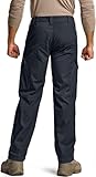 CQR Men's Flex Ripstop Tactical Pants, Water Resistant Stretch Cargo Pants, Lightweight EDC Hiking Work Pants, Dura Flex Operator Navy, 36W x 32L