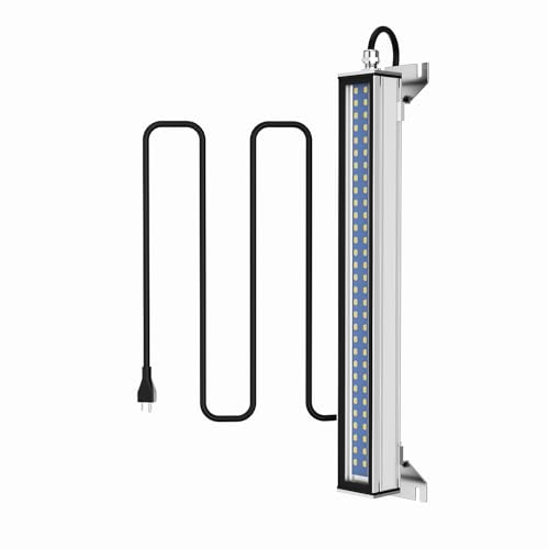 OUSEXI LED Workshop Tube Light, LED Industrial Machine Light, IP67 Explosion Waterproof Work lamp,CNC Interner Lighting, 1.8M Long Wire with Plug for Machine Tools and Lather,110V to 220V (40W)