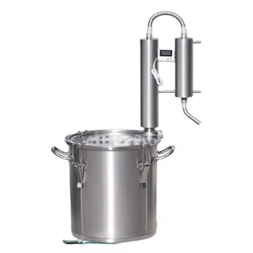 Double-Tower Distiller, Liquor Wine-Making Equipment Brewing Machine Small Household Distillator Distilled Water Water Generator Double Tower(33L)