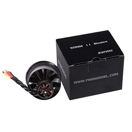 Xeniol FMS 50mm 11-Blades Ducted Fan EDF 2627 5400KV 3S 4500KV 4S Brushless Motor for RC Airplane Ducted Fan Plane D1Y Parts - (Color: 3S 5400KV EDF)