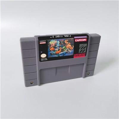 Game card - Game Cartridge 16 Bit SNES , Game Final Fight Series Games Final Fight 2 - Action Game Card US Version English Language