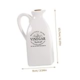 GOOHOCHY 1 Set four piece set vinegar bottle groceries vinegar jar soy sauce bottle sauce oil can ceramic spice holder vinegar container vinegar holder lecythus sauce dispenser spices