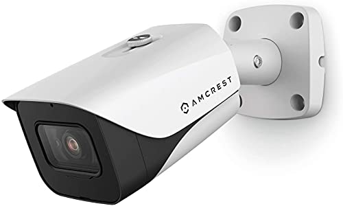 Amcrest 4K Analog Outdoor Security Camera, Bullet 4K (8MP) @15fps, CCTV-Coax-BNC, 98ft Night Vision, IP67 Metal, 125° Angle, Mic, White (Not an IP Camera) (DVR Required, Not Included) (AMC4KBC28-W-V3)
