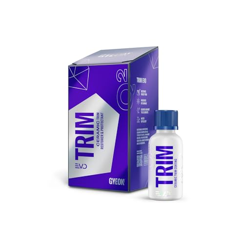 Gyeon Trim EVO 30ml - Black Trim Restorer | Hydrophobic Ceramic Coating Kit for Plastic Trim | Bring Your Faded Trim Back to Black | Long Term Protection for New Car Trim