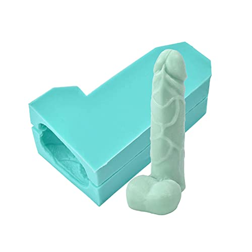Human Body Shape Mold, Silicone Human Body Mold Decoration, Candle Mold, Male Private Model Mold, Epoxy Resin Cast Human Body Model (Random Color)