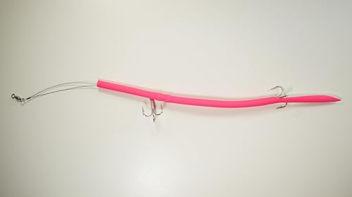 (2 Pack) Barracuda Tube Lure, Double Treble, Double Weighted - Made in The Florida Keys. (Pink)