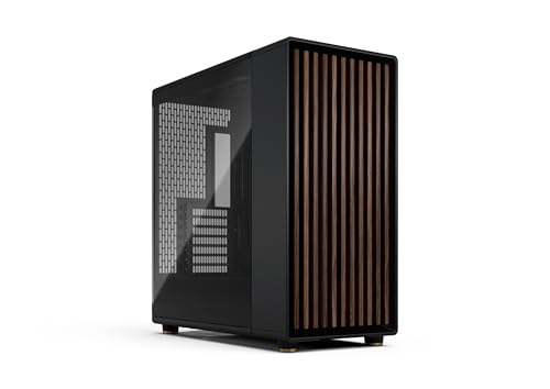 Fractal Design North XL RC Charcoal Black TG Dark - Reverse Connection Motherboard Compatible - Three 140mm Aspect PWM Fans Included- Type C USB - ATX Airflow Full Tower PC Gaming case