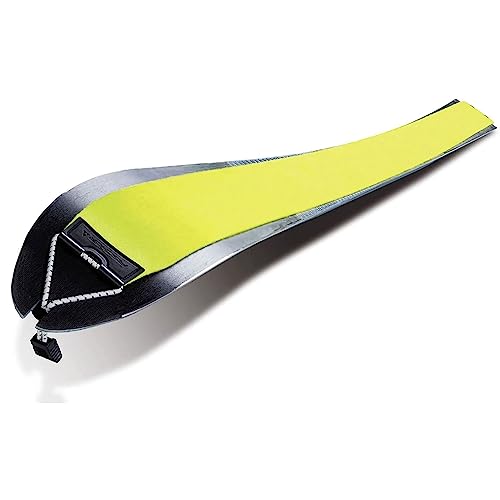 Fischer Super Skin Yellow Mohair Mix 66 Nordic Full-Length Skins with Adjustable Tip Clips - Climbing Skiing Tool for Better Grip, 159