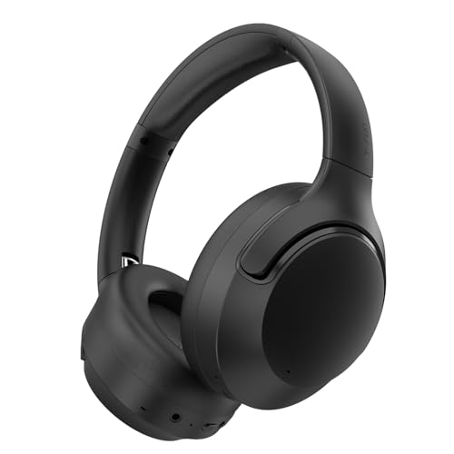 T-fun NC50 Hybrid Active Noise Cancelling Headphones Wireless Bluetooth 5.3, Foldable Over Ear Headphones, Custom EQ via App, 65 Hours Playtime, Low Latency Game Mode, Multipoint Connection