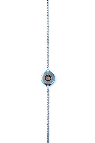 ResQ Jewelry, Maitri Smart Bluetooth Safety Bracelet, Discreet Wearable Safety Device - GPS Location Tracking, Audio Recording, One Touch Activation (Blue)